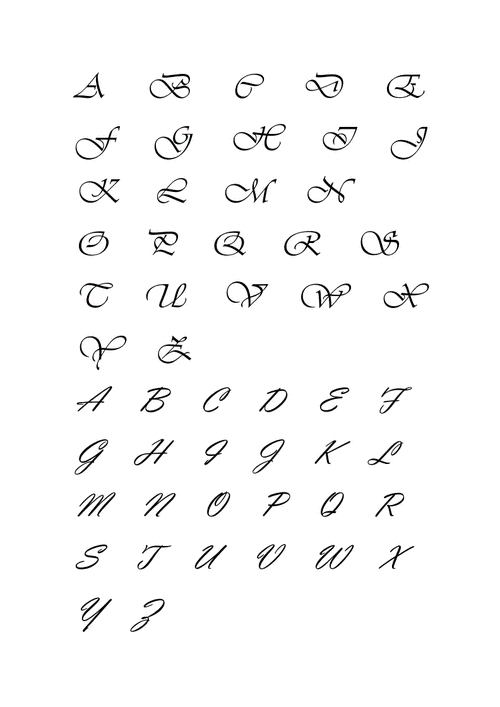 英文花体字doc12页