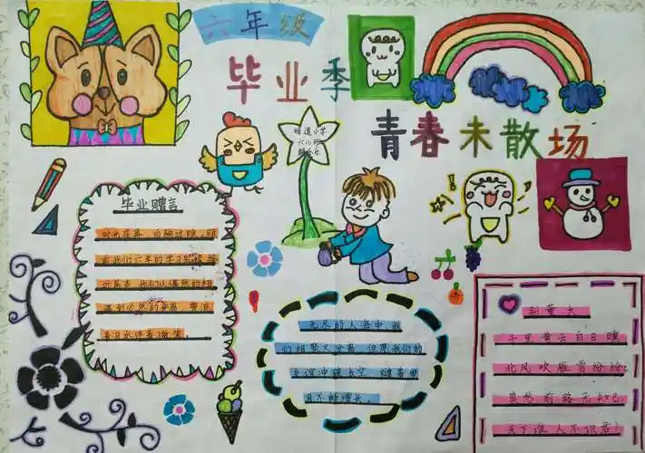 明道小学六年级毕业系列活动之一――手抄报优秀作品展
