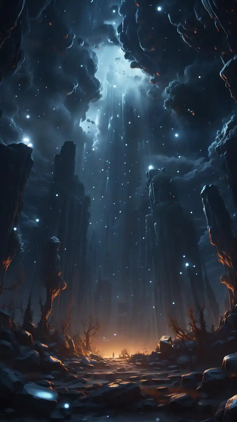 90暗黑系夜空壁纸,神秘又炫酷94