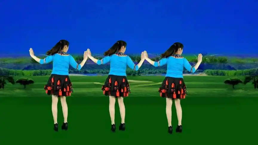 经典情歌广场舞《碎心石》背面演示一样精彩好看