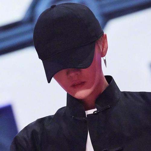 热血街舞团鹿晗同款帽子男纯色光板鸭舌帽女韩版夏百搭简约学生帽