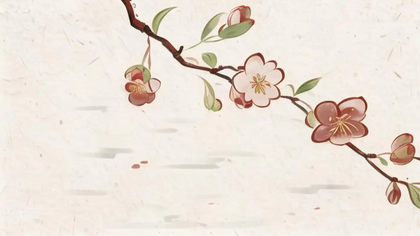 电脑壁纸古风,梅花绽放的雅致风光94