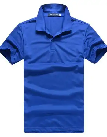 短袖t恤diy衣服订制工作服来图定做logo广告衫polo衫定制印字 深蓝色