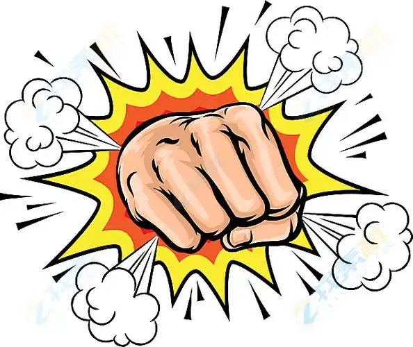 创意拳头图案矢量素材下载