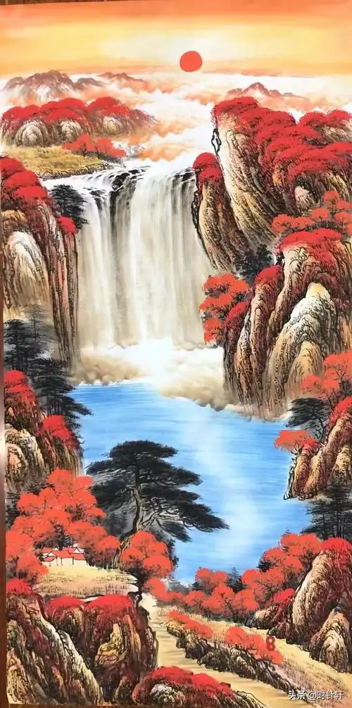 鸿运当头,国画山水请雅正