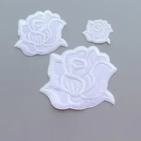 洞布贴布装饰贴花花朵台布烫衣布草服装酒店纯色梅花补丁修补衣服