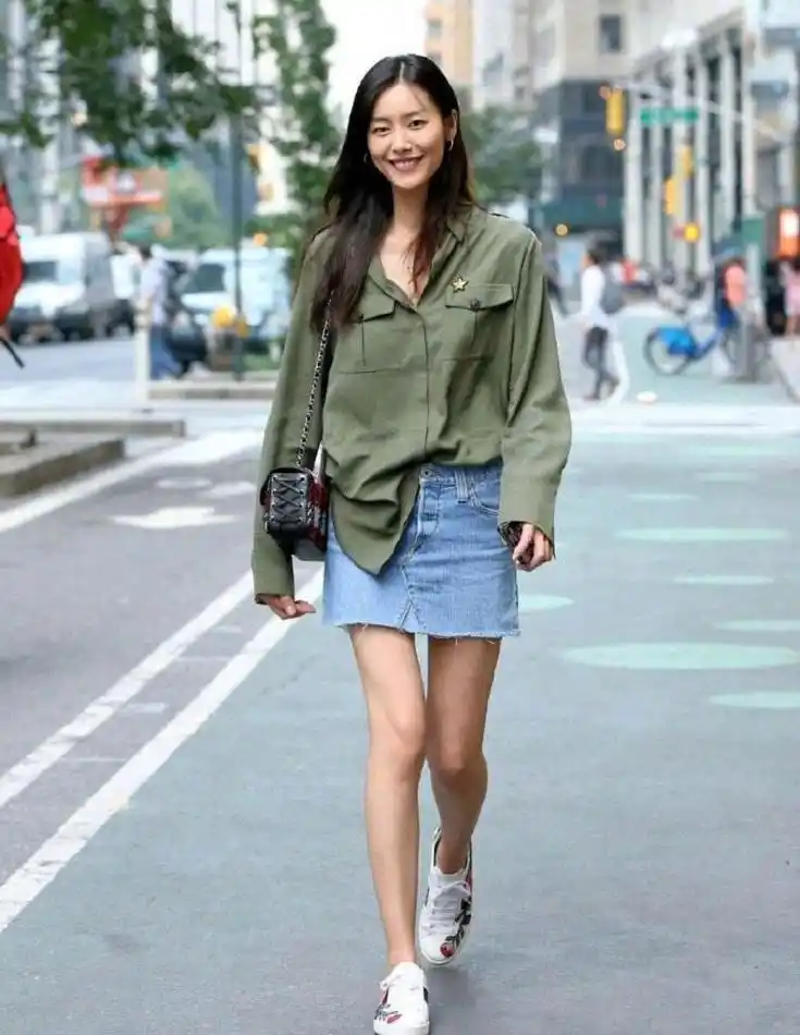 刘雯穿搭时尚 刘雯时尚冬天穿搭图片-图片大观-奇异网