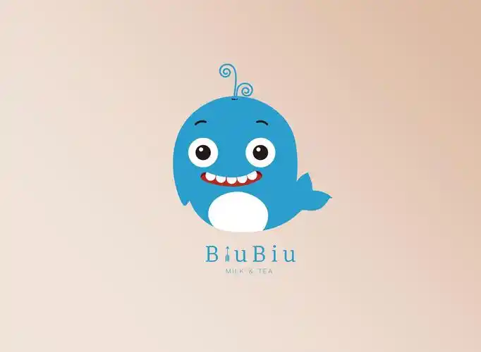 奶茶店logo及卡通形象设计