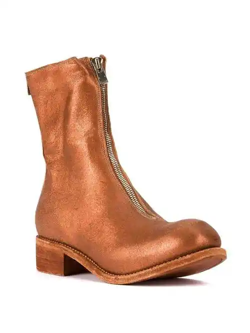 guidi 正面拉链真皮短靴 图 2