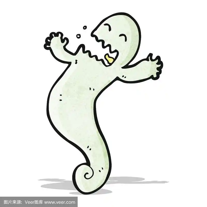 鬼,动画片,可爱的,矢量,图像