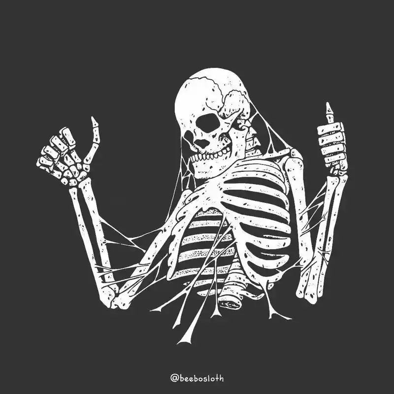 有趣的骷髅万里挑一 by beebosloth  #骷髅 - 抖音