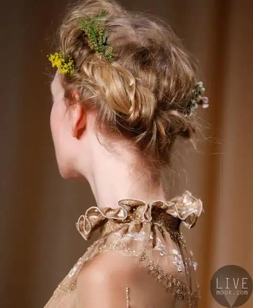 欧式古典新娘盘发,婉约如落入凡间的仙子