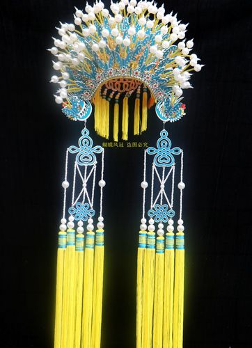 新款点钻蝴蝶公主皇冠凤冠帽子贵妃醉酒国潮民族服装