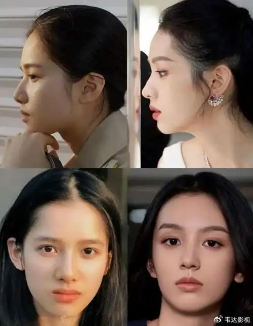 如果说白鹿和李一桐还是有些辨识度的,那么李沁和孙怡真的是让人傻傻