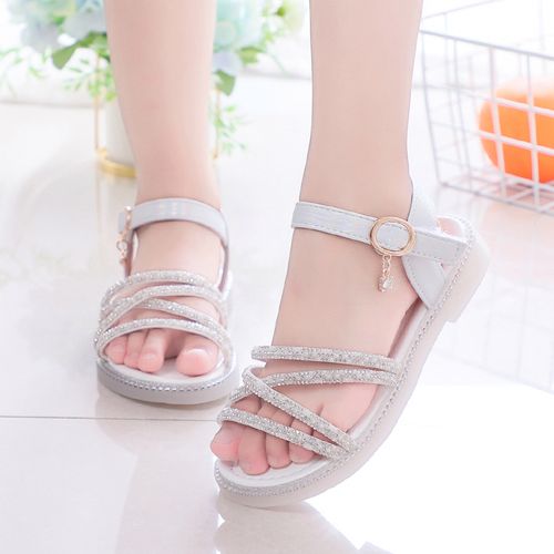 女童凉鞋2021新款夏季软底防滑小宝宝公主鞋儿童蝴蝶结女孩子洋气