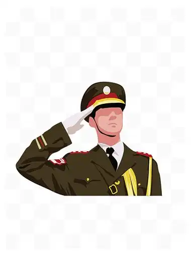 部队 i>展 /i> i>板 /i>素材 i>人 /i> i>物 /i>形象敬礼