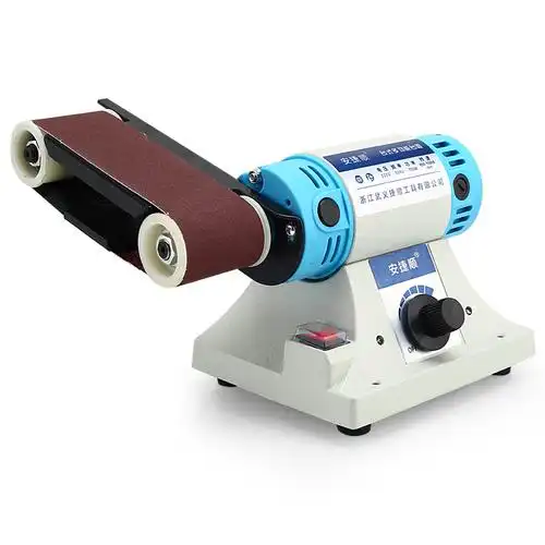 安捷顺砂带机磨刀家用小型diy电动抛光机 台磨金属木工打磨机