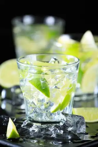 夏日的柠檬鸡尾酒