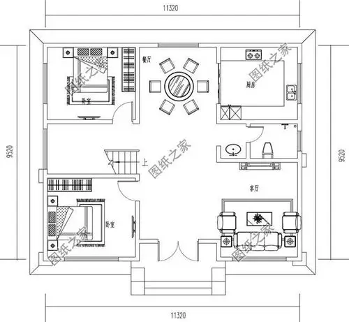 农村二层半小户型别墅设计图建一栋绝对是人生赢家