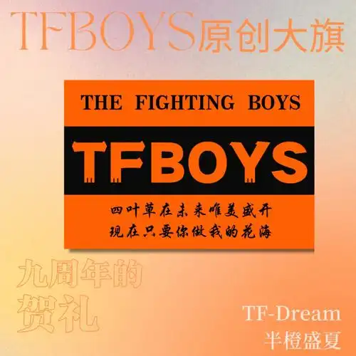 tfboys原创大旗