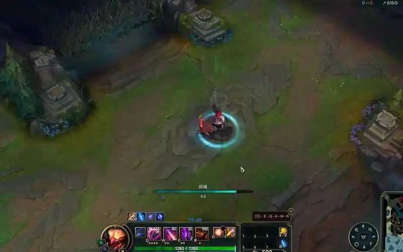 lol烬山海绘卷皮肤特效展示回城看着很帅气