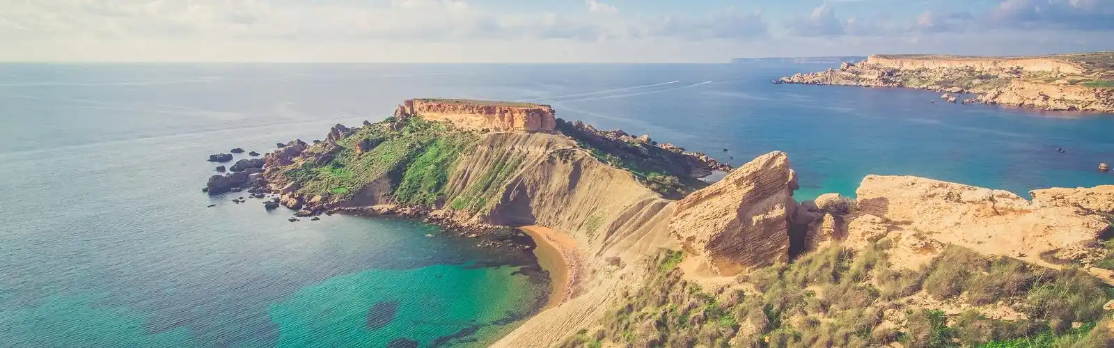 海,海岸,岸,云 壁纸 - 3840x1200 双屏全景