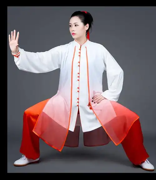 大业亨通太极服春夏新款比赛练功表演透气春秋款式太极拳服中老年