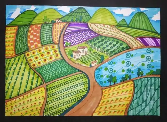 美丽的家园儿童画 美丽的家园儿童画三级