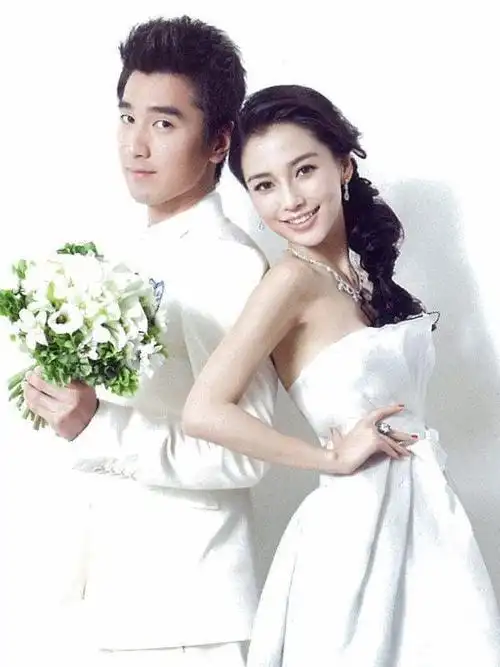 不是夫妻却拍结婚照明星赵丽颖林更新夫妻相鹿晗热巴最甜