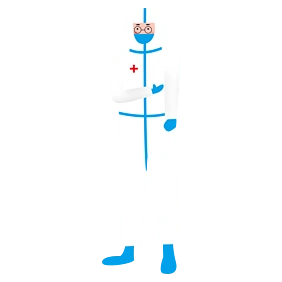 抗击疫情手拿病历本的医生元素