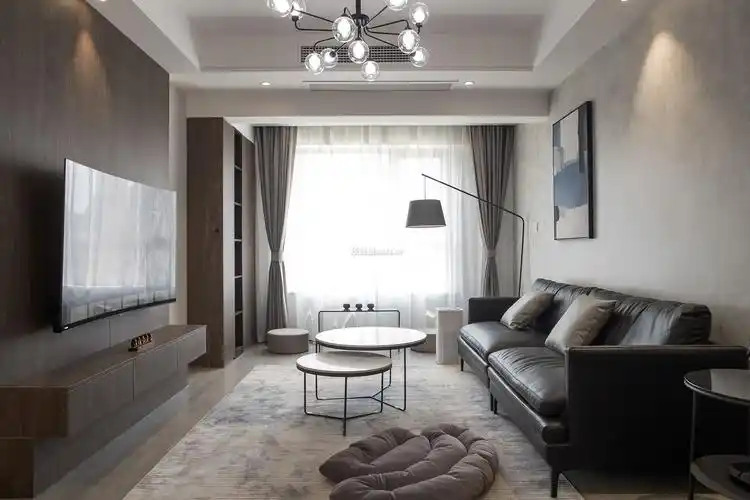 长沙市现代风格105平米装修效果图案例_苹果装饰装修设计案例