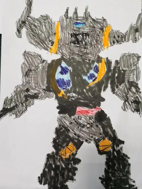 这是儿子画的金古桥