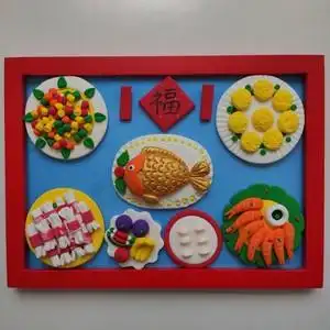 超轻粘土年夜饭套餐中餐食玩食物便当彩泥手工制作亲自活动可定制