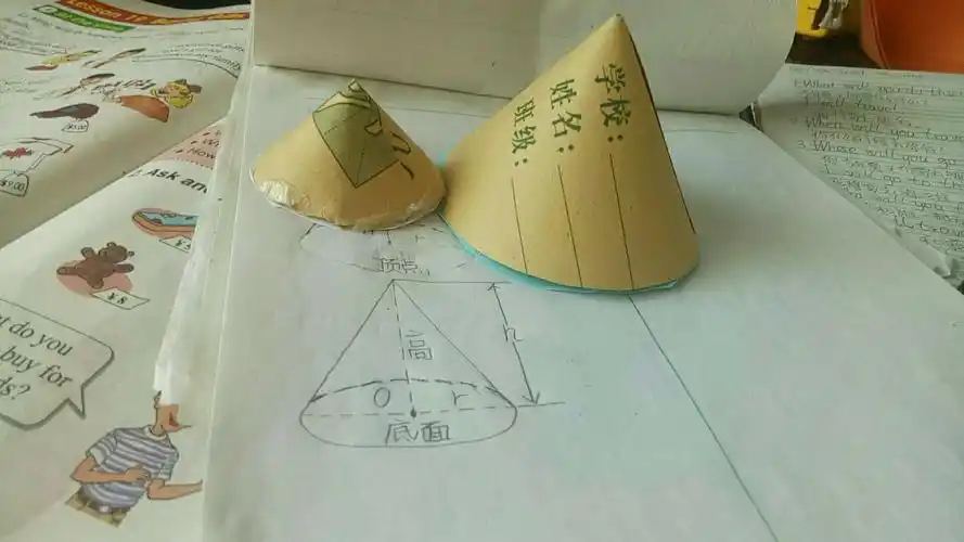 自己做的圆锥,底面做的有点不明显!