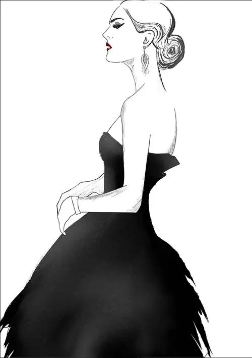 时尚插画 人物插画 服装插画