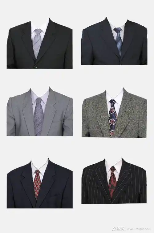 时尚大气男士正装半身照正装照免抠素材素材