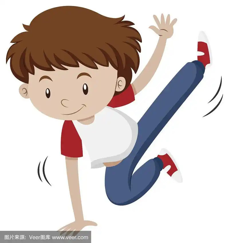 一只手在跳霹雳舞