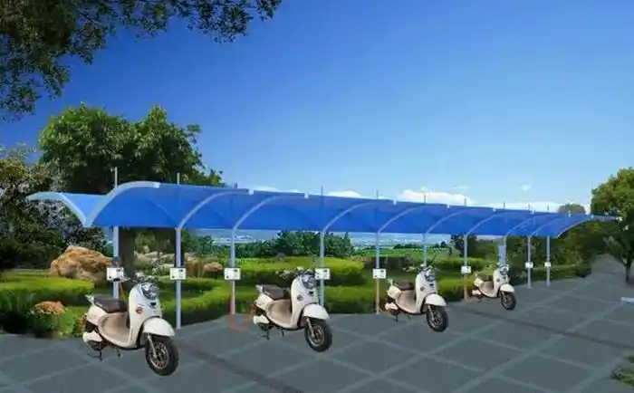 电瓶车充电桩车棚