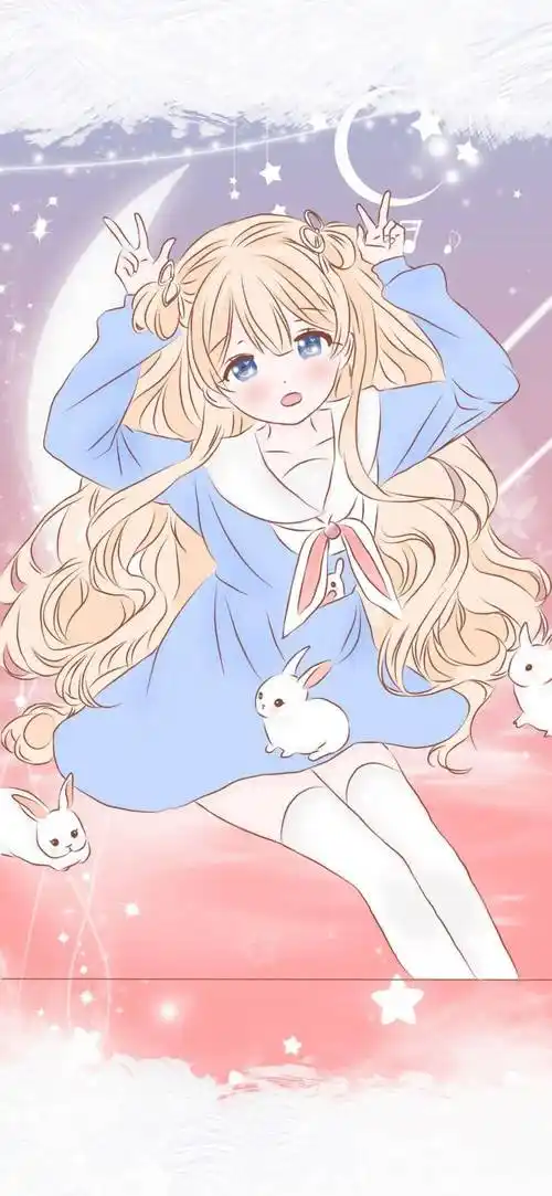 全屏手机壁纸:萌萌少女心壁纸_壁纸_全屏_手机