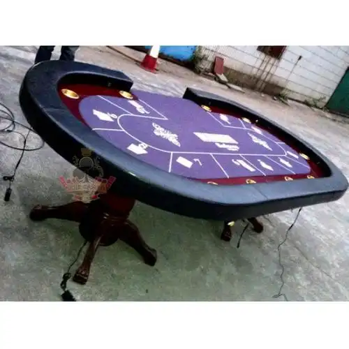 德州扑克桌 配虎爪实木腿
