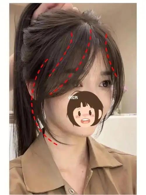 好温柔啊 法式八字刘海