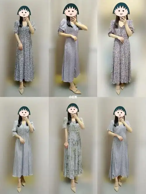 158cm的100条连衣裙挚爱蓝紫色