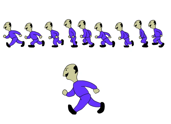 动画人物走路