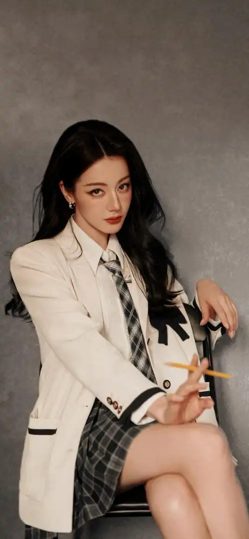 #迪丽热巴美式证件照#