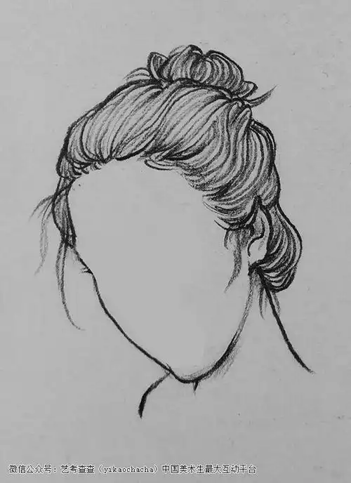 速写女生丸子头怎么画_速写百科全书_零二七艺考
