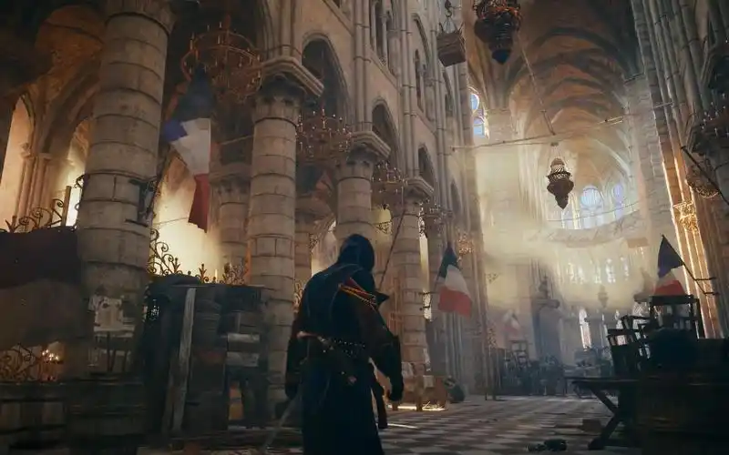 在刺客信条大革命中浏览巴黎圣母院