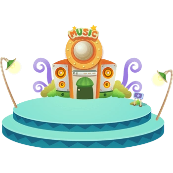 舞台卡通手绘装饰元素