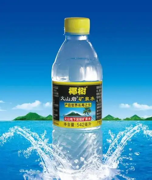 椰树牌火山岩矿泉水诞生的第三十个年头今年都能见到椰树牌火山岩矿泉