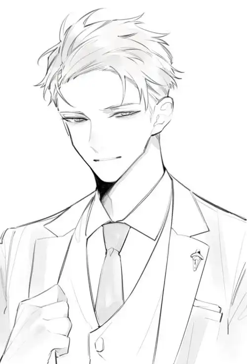 【素材】心动帅哥线稿来啦!太太简单画几笔居然也能这么帅?