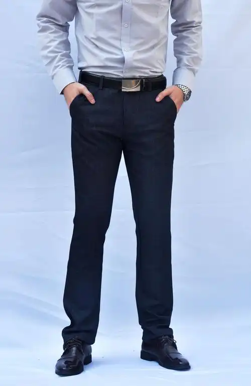 2015秋冬新款男式休闲裤商务时尚直筒高档棉质男裤